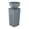 XIYUYEU Water Fountain Outdoor Floor Fountain Garden Fountains for Lawn Backyard Porch, Gray - 2 of 4