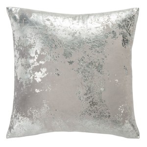 Isabelina Pillow - Grey/Silver - 18"X18" - Safavieh - 1 of 4