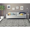 HomeStock Platinum Iron Gate Grey & Black 8' X 11', Power Loomed, Transitional - 2 of 4