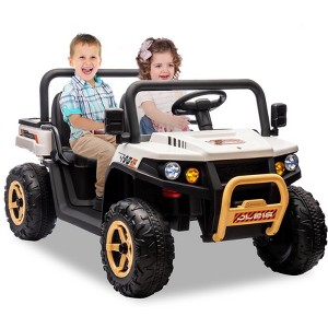 24v Ride On Dump Truck, 2 Seater Electric Ride On Car Toy for Kids, Battery Powered UTV - 1 of 4