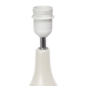 18.11" Traditional Standard Ceramic Dewdrop Table Desk Lamp with Matching Fabric Shade - Creekwood Home - 1 of 4