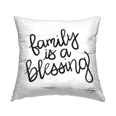 Stupell Industries Family Is Blessing Rustic Minimal Calligraphy Sign