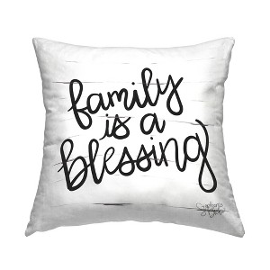 Stupell Industries Family Is Blessing Rustic Minimal Calligraphy Sign - 1 of 3