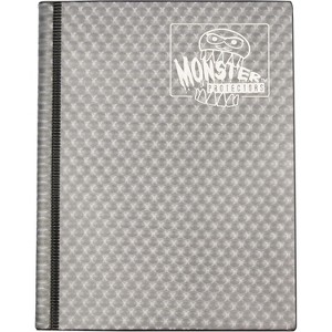 Monster 4 Pocket Trading Card Binder- Holofoil Clear Album, Anti-Theft & TCG Protection w Side Loading Padded Pockets, Double Sided, Holds 160 Cards - 1 of 2