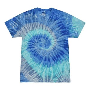Tie Dye T-Shirts, 100% Cotton Cute Trendy Tie Dye Shirts for Men, Women, Teens, Youth, Girls & Boys, Blue Jerry, L - 1 of 2