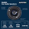 Autotek Street Machine 250W 5.25 Inch 2 Way Car Audio Coaxial Speakers with Neo Mylar Soft Dome Tweeters for Crystal Clear Sound, Pair - 4 of 4