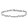 Haus of Brilliance Silver 1.0 Cttw Diamond Miracle-Set Square Milgrain Link Tennis Bracelet - 2 of 4