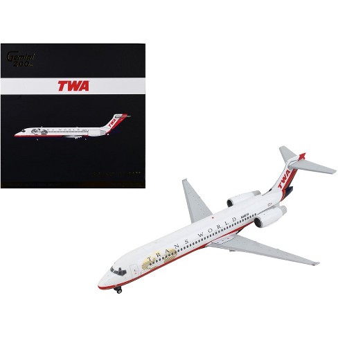 Boeing 717 200 Commercial Aircraft trans World Airlines White With Red Stripes 1 200 Diecast Model Airplane By Geminijets Target