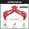 W Logging Tongs with Claws, Log Grapple Hook for Timber and Firewood, 360 Degree Swivel, Heavy Steel Log Grabber , Material Handling, Capacity, Red - 4 of 4