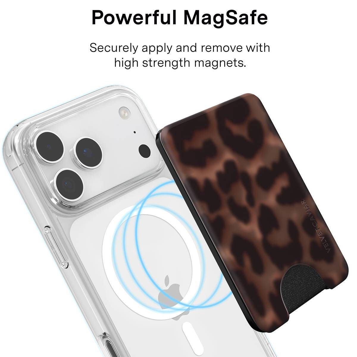 VELVET CAVIAR Phone Accessory Gift Set - Includes Magnetic Wallet, Magnetic Grip & Stand - Black Leather Chain - thumbnail 7