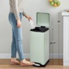 8 Gallon Step Trash Can, Stainless Steel Garbage Can, Soft-Close Lid, Removable Inner Wastebasket, for Dining Room, Office, Restaurant - 3 of 4