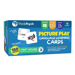 ThinkPsych First Nouns Picture Play Cards - 150 Picture Cards for Speech Development - 1 of 4