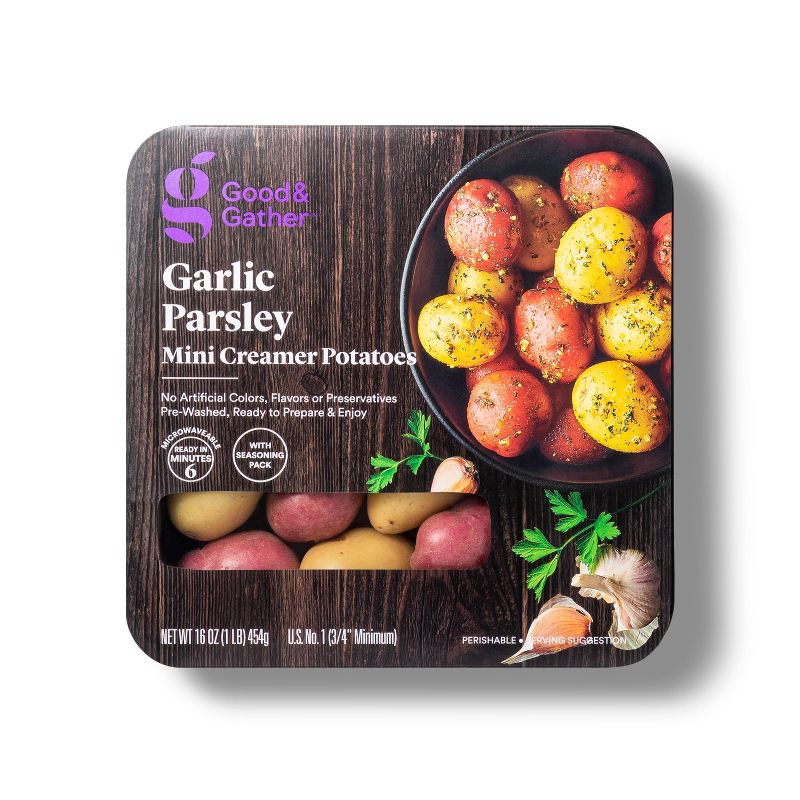 Garlic Parsley Mini Creamer Potatoes - 16oz - Good &#38; Gather&#8482;, 1 of 6