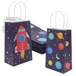 Juvale 24 Kids Treat Goodie Bags with Handles Party Favors out Space Galaxy Gift Bag