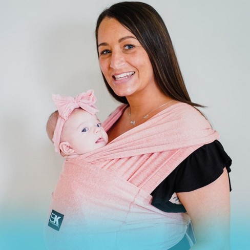 Baby K'tan Pre-wrapped Ready To Wear Baby Carrier: Active Heather Coral  Yoga Xlarge : Target