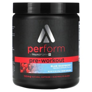 TransformHQ Pre-Workout, Blue Raspberry, 13.3 oz (378 g) - 1 of 2