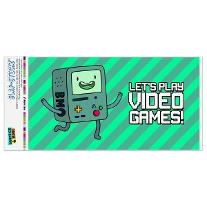 Adventure Time Bmo Play Video Games Automotive Bumper Sticker - 1 of 4