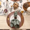 DII Doubleframe Indoor/Outdoor PVC Round Placemat/6, Cinnamon, 13.75" Diameter - 2 of 4
