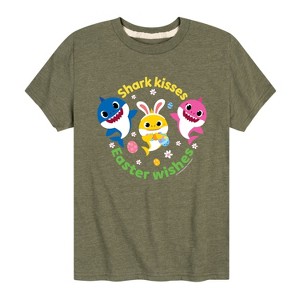 Boys' - Baby Shark - Easter Sharks Short Sleeve Graphic T-Shirt - 1 of 4