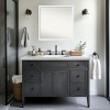 Amanti Art Bethany Non-Beveled Wood Framed Bathroom Vanity Wall Mirror - 4 of 4