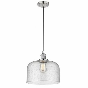 Bell - 1 Light Cord Hung Mini Pendant In Industrial Style-8 Inches Tall and 12 Inches Wide - 1 of 1