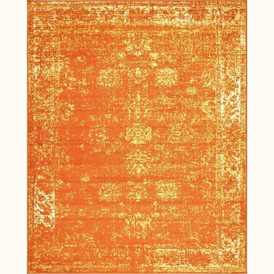 Casino Sofia Vintage Orange Rectangular Area Rug