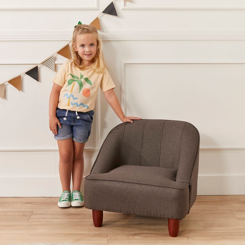 ECR4Kids Rhiley Accent Chair, Kids Furniture, Raisin, 4 of 9