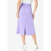 Roaman's Women's Plus Size French Terry Skirt - 3 of 4
