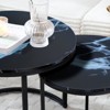 ALEXOUN Nesting Coffee Table Set of 2 - Easy to Use Round End Tables with Sturdy Metal Frame for Living Room, Bedroom & Apartment - 4 of 4