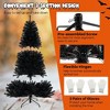 Resenkos 8-Ft Black Artificial Halloween Christmas Tree with Spooky Sounds - Black - 2 of 4