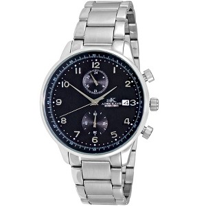 Adee Kaye Men's Maze Silver Dial Watch - AK7501-MBK - 1 of 1