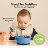 2-Pack Prep Baby Bowls with Suctions & Lids, Silicone Bowls for Baby Boy, Girl, Toddler Suction Bowl, Kids Bowl BPA-Free - 3 of 4