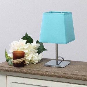 Mini Table Lamp with Squared Empire Fabric Shade - Simple Designs - 1 of 4