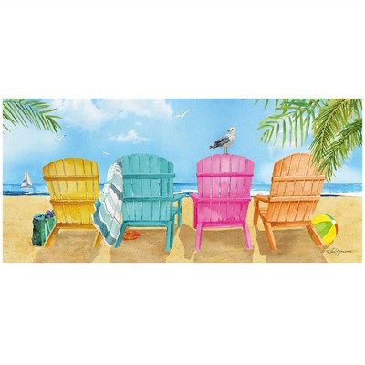 Home & Garden 10.0" Beach Chairs Switch Mat Ocean Adirondack Evergreen Enterprises Inc  -  Door Mat