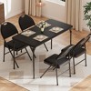 20.07"x47.24" Rectangle Folding Table, Card Table with Anti-Slip Feet Caps, Scratch & Stain Resistant - 3 of 4