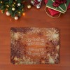 Unique Bargains Christmas Place Mats Linen Gold Tone 13"x17.7" 2 Pcs - 2 of 4