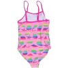Just Love Girls One Piece Bathing Suits Swimwear for Girl (Fuchsia - Rainbow Seashells, Girls 14-16) - 2 of 2
