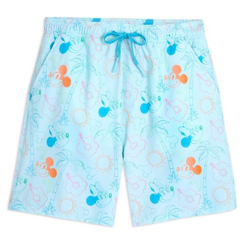 Men s Mickey Mouse Swim Trunks Blue Disney Store Target