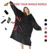 Inhand Oversized Wearable Blanket Hoodie, Long Hooded Blanket for Girls, Cozy Flannel Sweatshirt Blanket with Giant Pocket and Zipper - 4 of 4