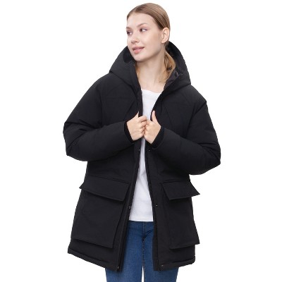 Rokka&Rolla Women's Urban Explorer Parka Jacket Winter Coat-Black, size Small — фото 6