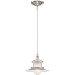 Quoizel Lighting New England 1 - Light Pendant in  Brushed Nickel - 1 of 4