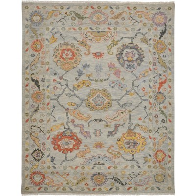 Karina Traditional Persian Gray/Yellow/Red Area Rug