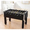 55'' Foosball Table, Leg Levelers, Heavy-Duty Legs, 4 Balls, 2 Cup Holders for Family Game Room, Adult Rrec Room, Basements or Bar - 3 of 4