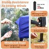 FDW Pop Up Canopy Tent 9.6x9.6 Anti-UV for Parties Camping with Portable Bag - 3 of 4