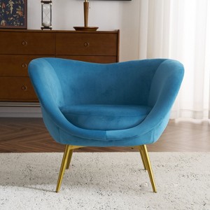 CAVINAS Stylish Accent Chair Living Room,Comfy Arm Chair with High-Resilience Sponge,Modern Accent Chair for Living Room,Bedroom - 1 of 4