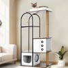 Multi-Level Cat Tree, Cat Tower Durable Sisal-Covered Scratching Posts,Cozy Caves,Condo,Dangling Ball,Jumping Platform for Cats Play &Sleep,Pet House - 2 of 4