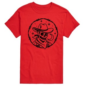 Men's - Country Casuals - Skeleton Cowboy Short Sleeve Graphic T-Shirt - 1 of 4