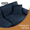 Oversized Chenille Loveseat Sofa, Oversized 2-Seater Small Cloud Couch, Modern Comfy Deep Seat Love Seat - Leovsnove - 4 of 4