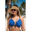 Anna-Kaci Wide Brim Roll-Up Straw Sun Visor Lightweight Packable Open-Top Beach Hat for UV Protection - 2 of 4
