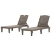 Merax 2-Piece Outdoor Chaise Lounges with Adjustable Backrest - 3 of 4
